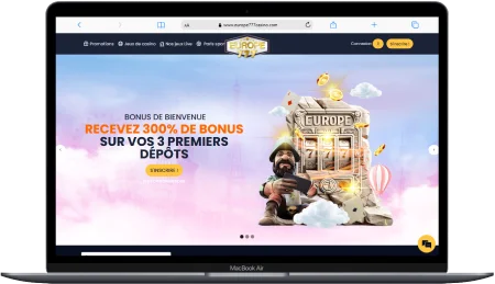 Interface sur ordinateur d'Europe 777