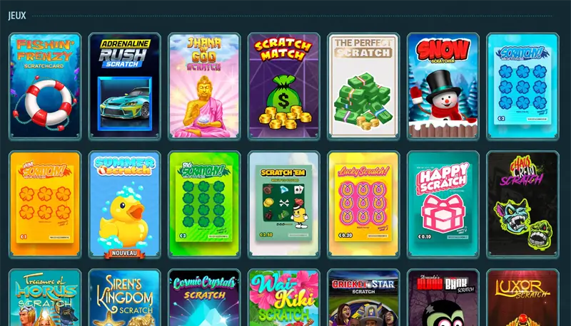 cartes à gratter larabet