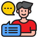 commentaires des joueurs réels icône