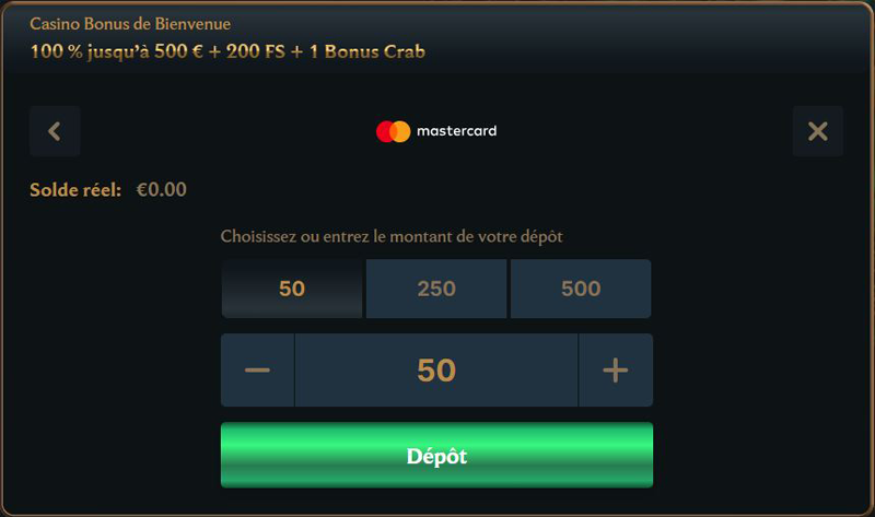 dépôt 3 montant du dépôt talismania casino
