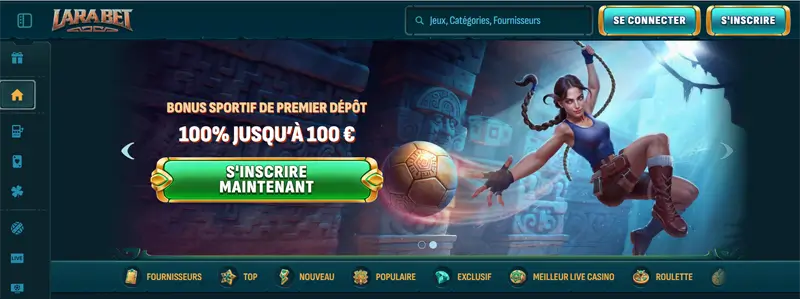 étape 1 inscription larabet