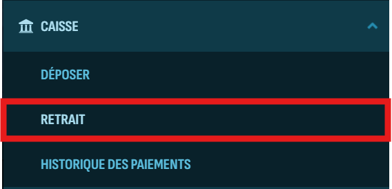 étape 1 récupérer vos gains larabet