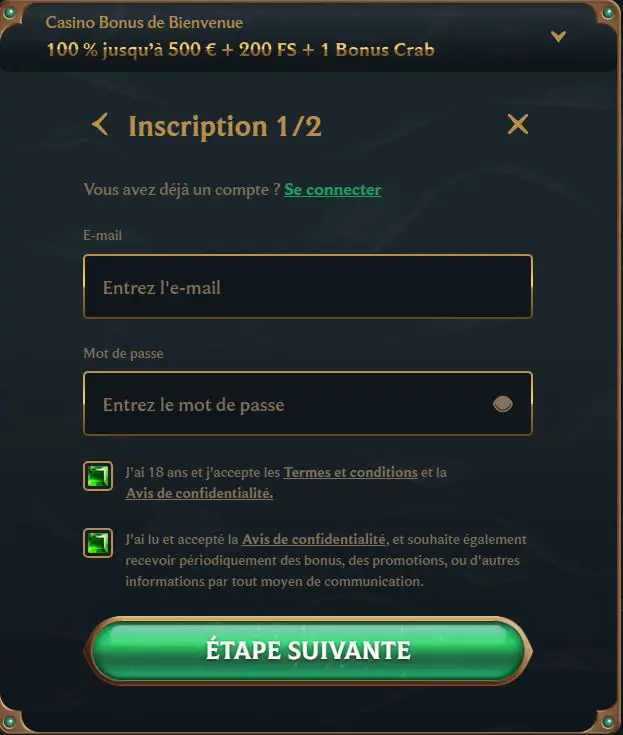 formulaire 1 talismania casino