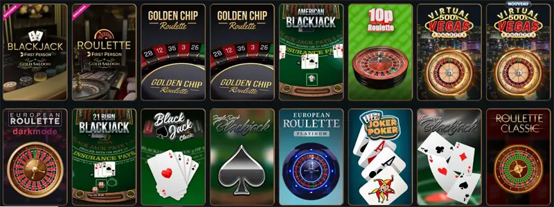 jeux de table talismania casino