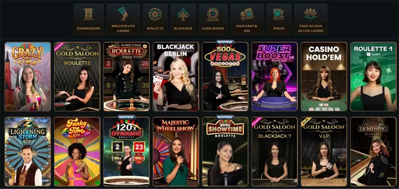 jeux live talismania casino