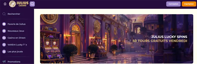 lucky spins julius casino