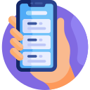 expérience mobile icône