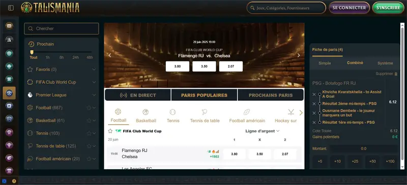 paris sportifs talismania casino