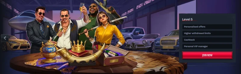 Illustration du programme VIP niveau 5 sur Mafia Casino en ligne