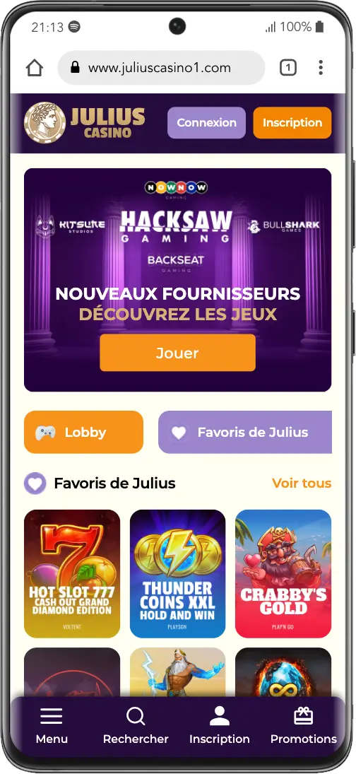 version mobile julius casino