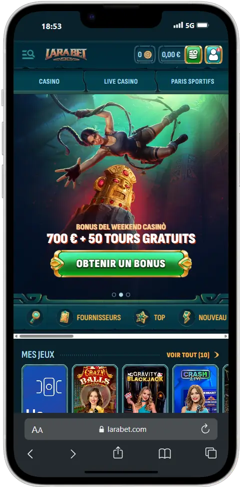 version mobile larabet
