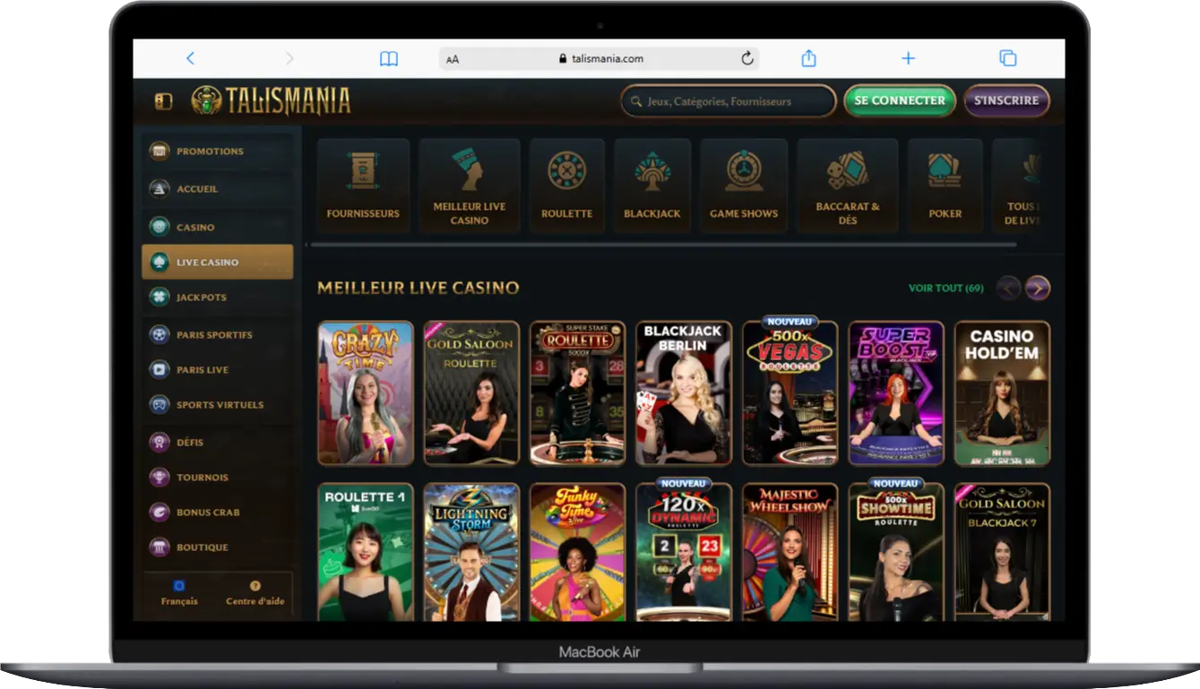 mackbook air talismania casino