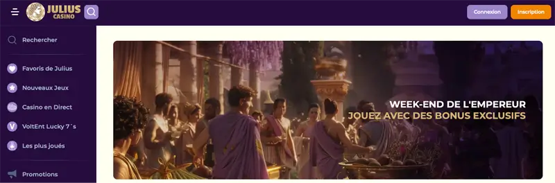 week-end de l'empereur julius casino