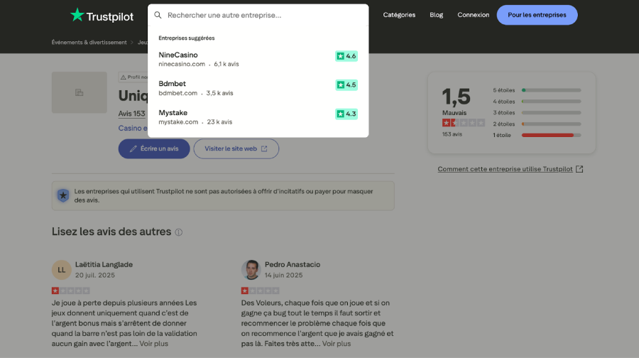 Analyse des plaintes joueurs