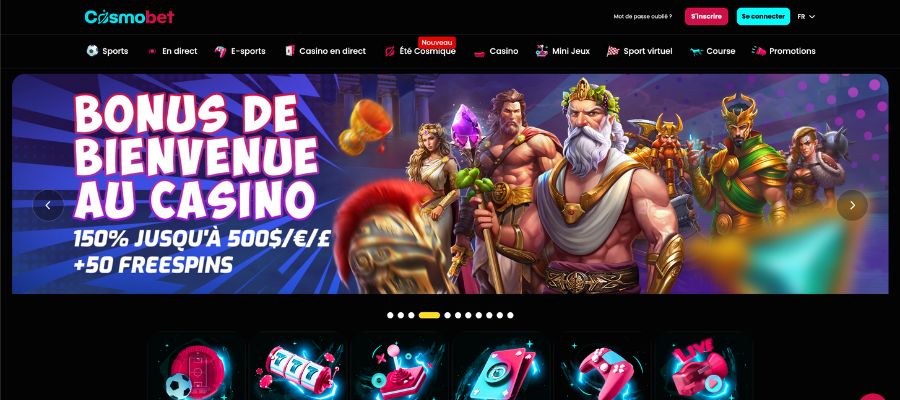 Casino dépôt 5 € Cosmobet