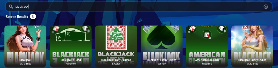 Jeux de table sur Seven Casino