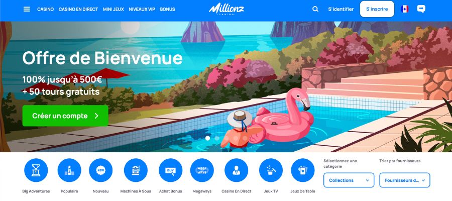 Millionz Casino : casino dépôt minimum 1 euro
