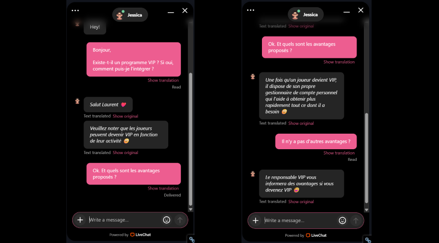 Programme VIP de Seven Casino