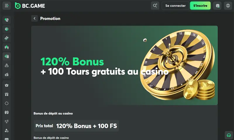 bc game dépôt minimum de 1 €