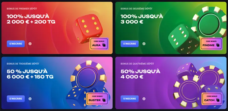 bonus de bienvenue spinaura