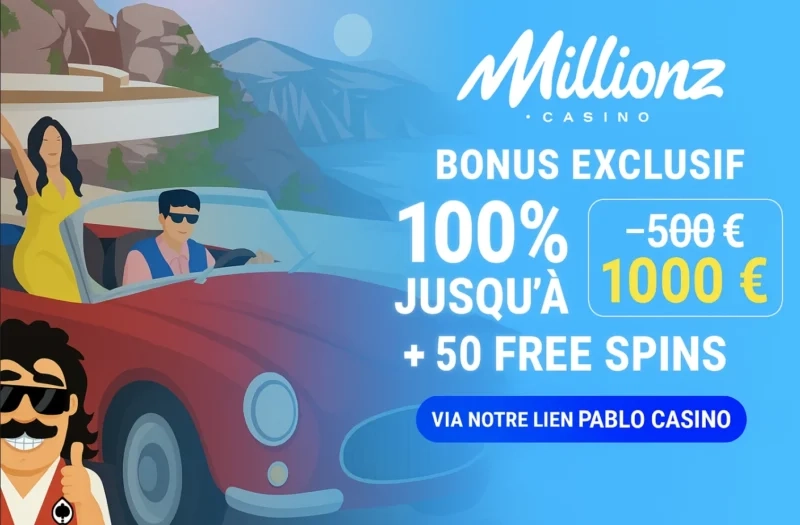 bonus exclusif millionz casino