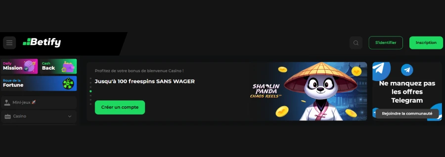 Top casino live Betify