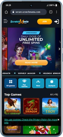 version mobile Scratchmania