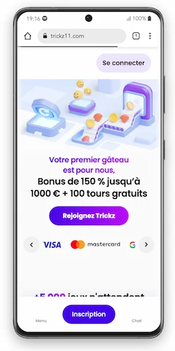 version mobile Trickz Casino