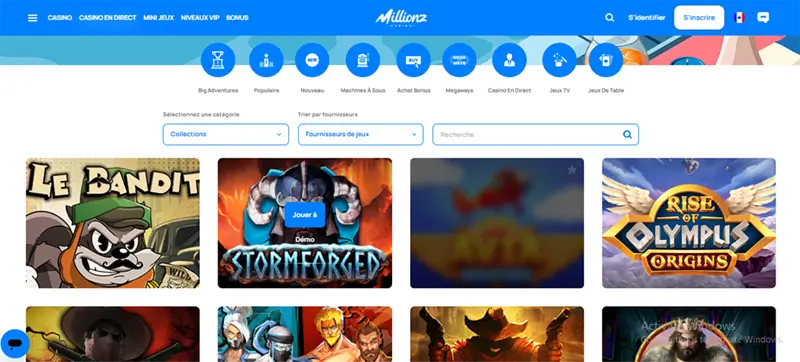 casino live millionz casino