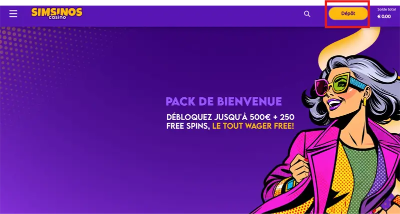 déposer étape 1 simsinos