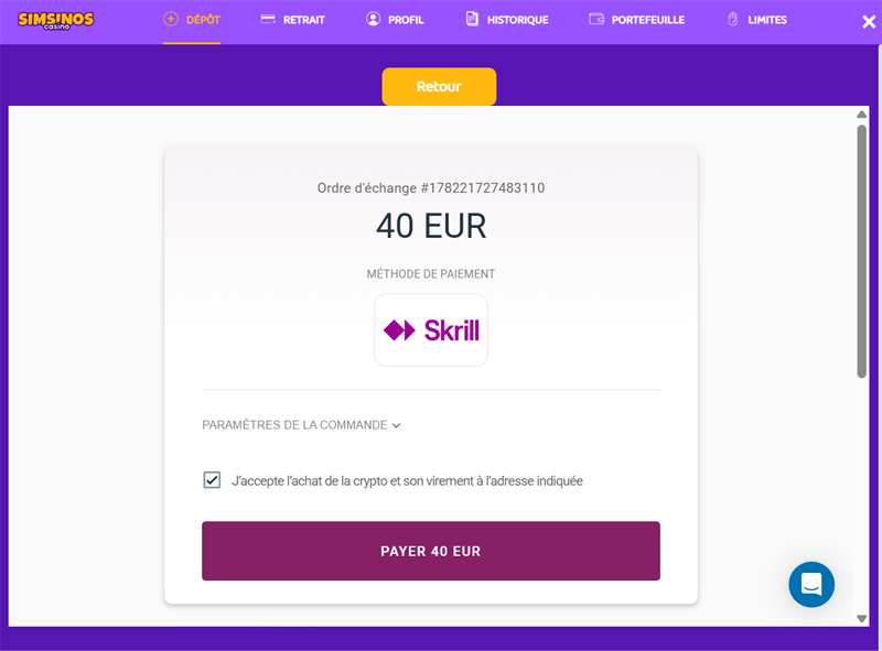 déposer étape 3 simsinos