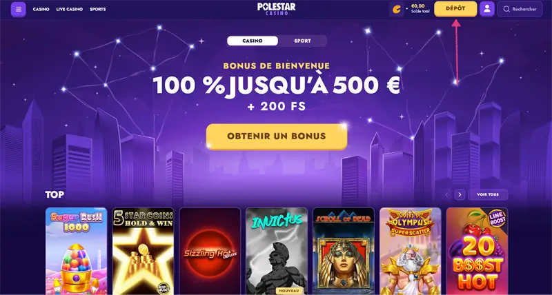 étape 1 dépôt polestar