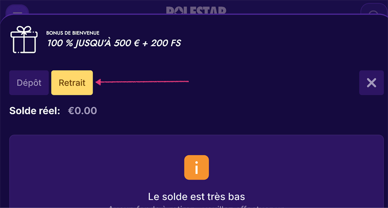 étape 1 retrait polestar