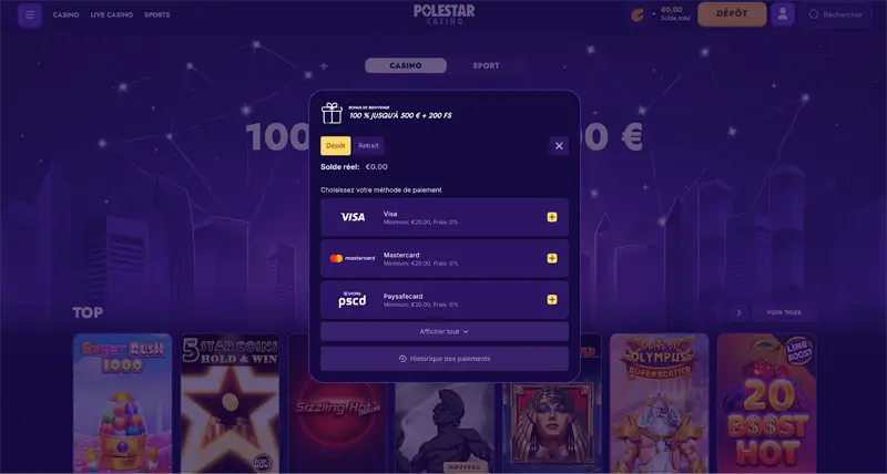 étape 2 dépôt polestar