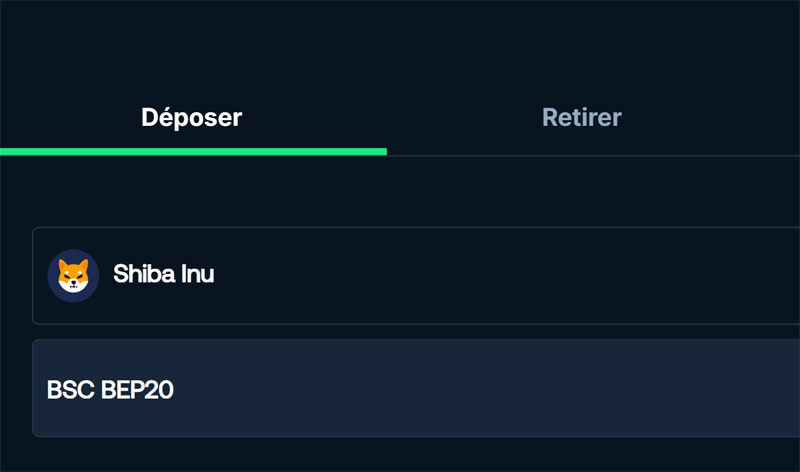 étape 3 déposer dépôt minimum de 1 €