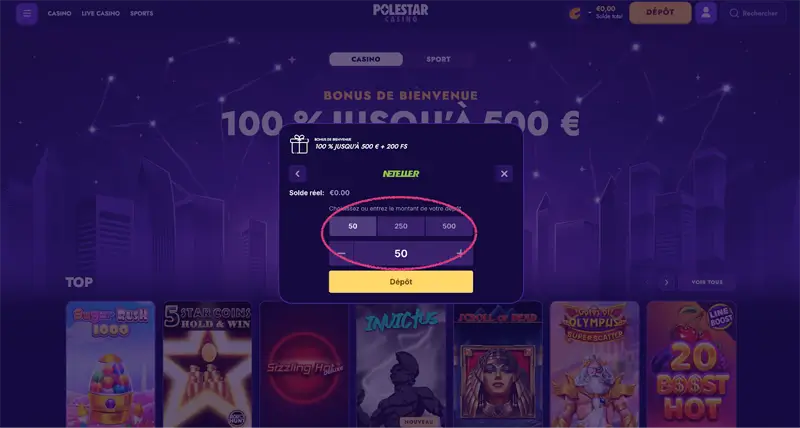 étape 3 dépôt polestar