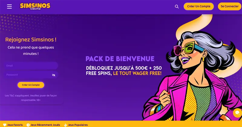 inscription étape 1 simsinos