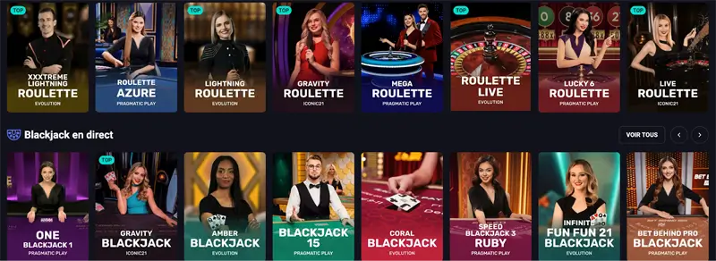 jeux en direct spinaura