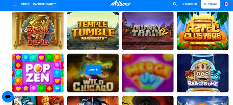 machines à sous millionz casino