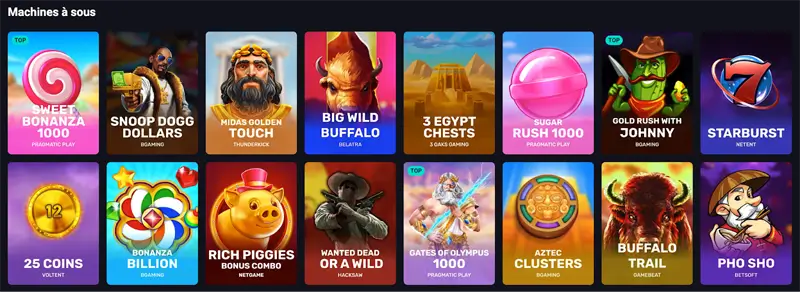 machines à sous spinaura