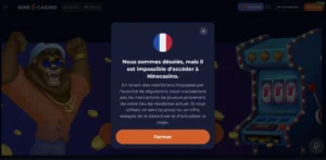 nine casino fermé