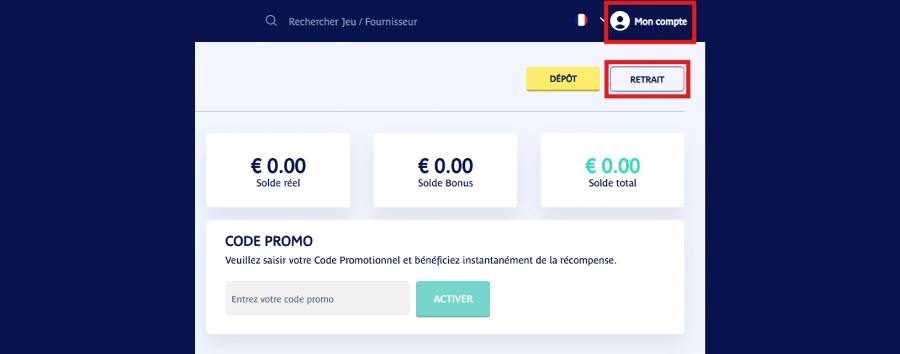 Etape 2 retrait sur Prince Ali