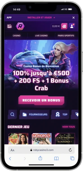 version mobile iphone roby casino