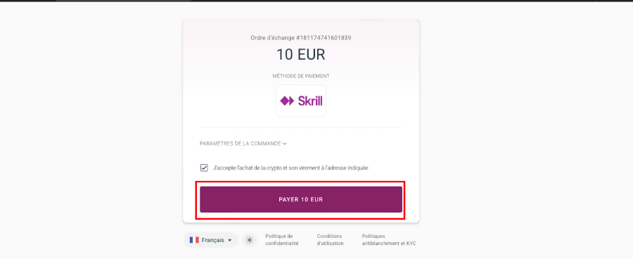 Dépôt sur Monsterwin étape4