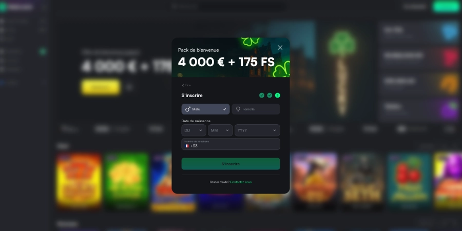 Inscription sur TrueLuck étape4