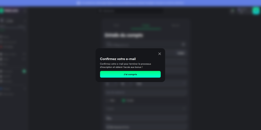 Inscription sur TrueLuck étape5