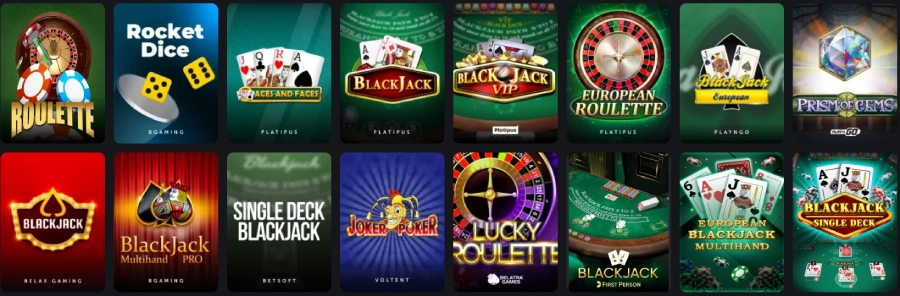 Les jeux de table sur TrueLuck