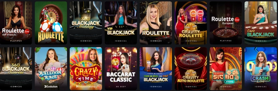 Les jeux en direct sur TrueLuck