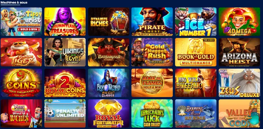 Les machines à sous sur Frostybet