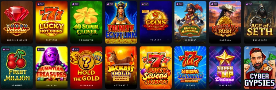 Les machines à sous sur TrueLuck